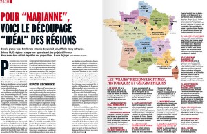 Découpage des régions