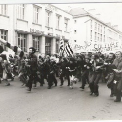 Manisfestation à Saint-Nazaire en 1977