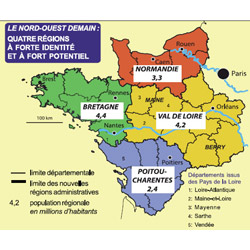 Une Région Bretagne à cinq départements
