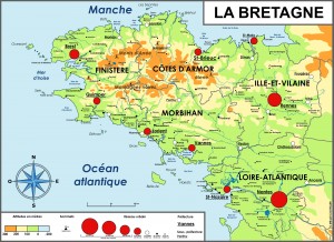 Carte de Bretagne