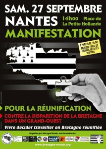 Manifestation pour le réunification à Nantes