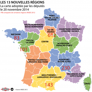 Carte de France - Régions