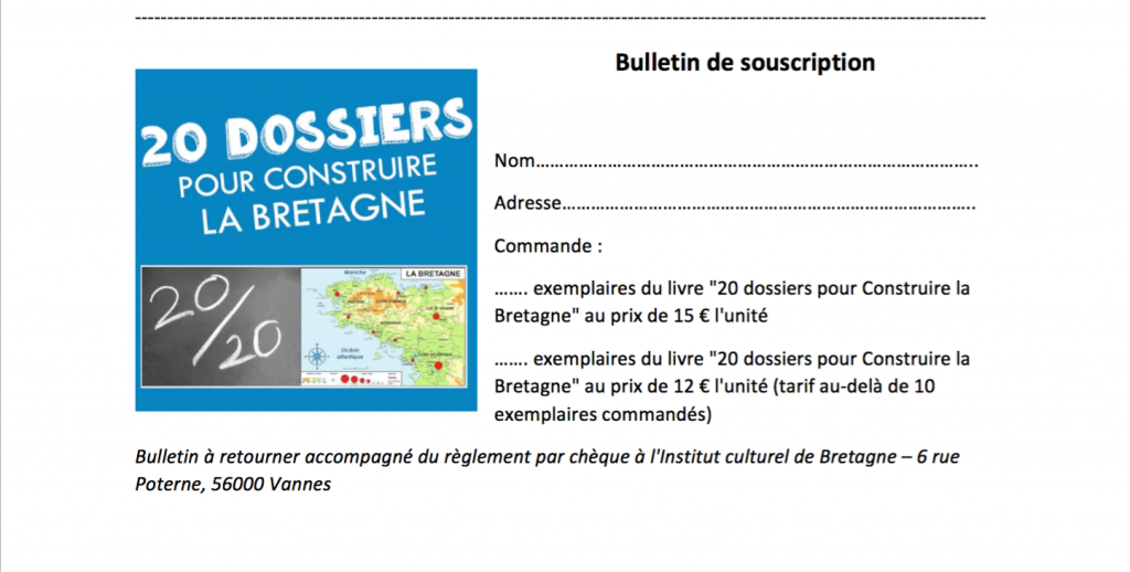 Bulletin souscription livre CLB fr