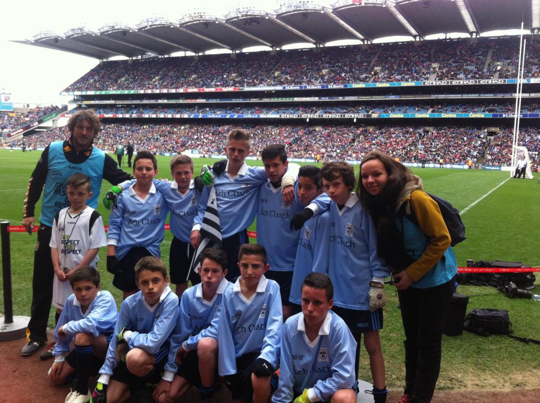 Et les jeunes Bretons de St-Aubin du Cormier gagnent leur match à Croke Park devant 83 000 spectateurs !