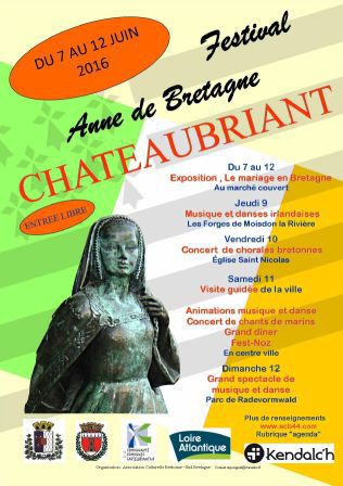 Le festival Anne de Bretagne cette année à Châteaubriant