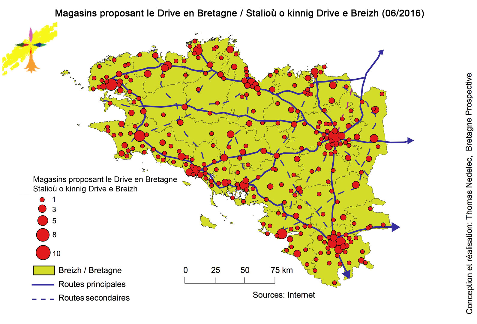 La géographie big bazar des drives ?